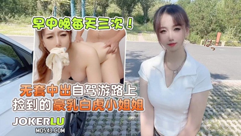  草莓原创-早中晚每天三次！无套中出自驾游路上捡到的豪乳白虎小姐姐-小桃